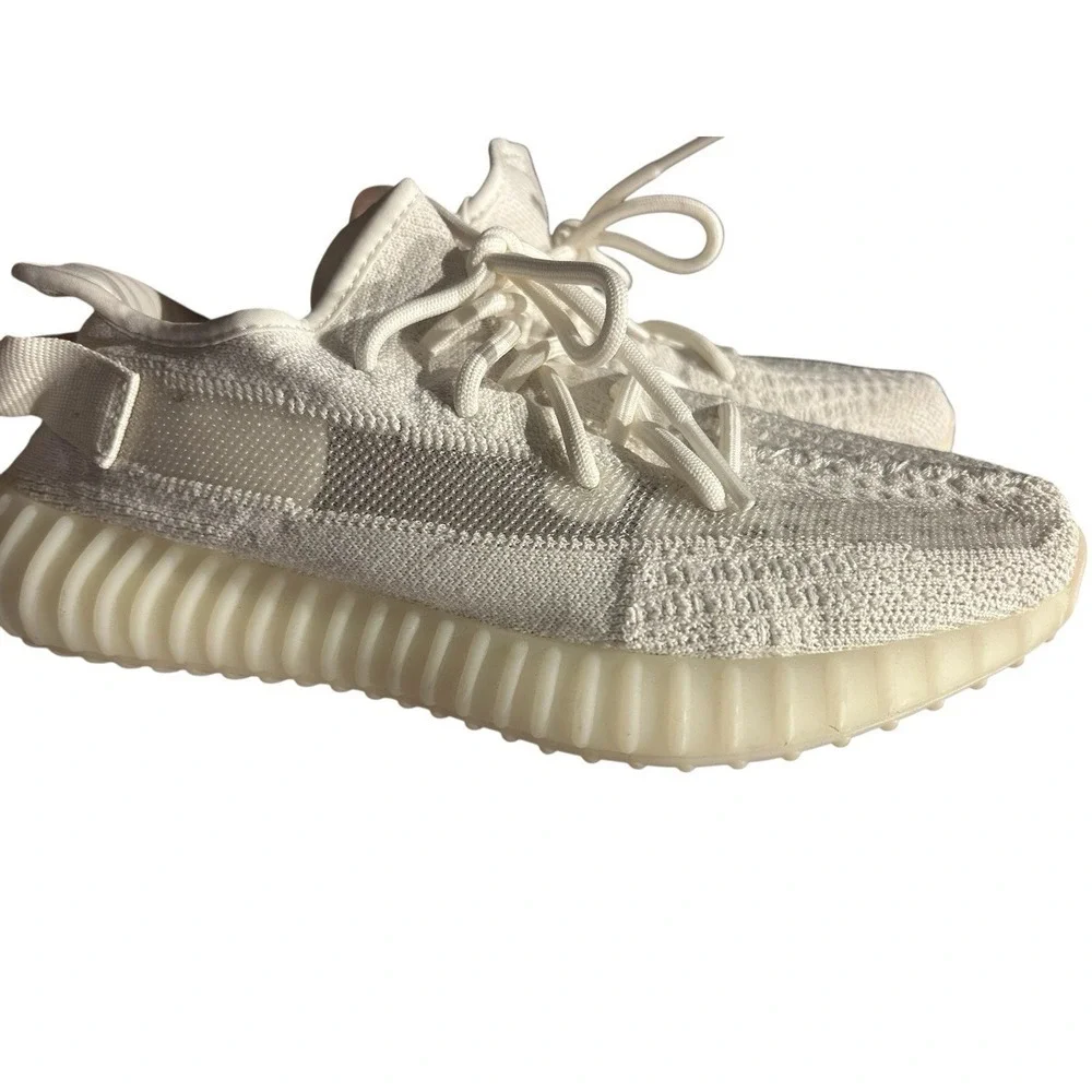 Adidas Mens Yeezy Boost 350V2 HQ6316 White Sneakers Shoes Sz 8 HQ6316 Authentic